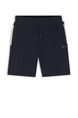 Short en coton mélangé avec logo métallique - Boss - Modalova