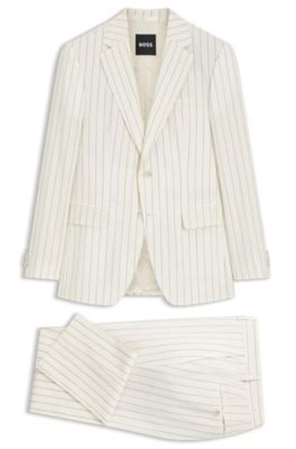 Costume deux pièces Slim en tissu à rayures - Boss - Modalova