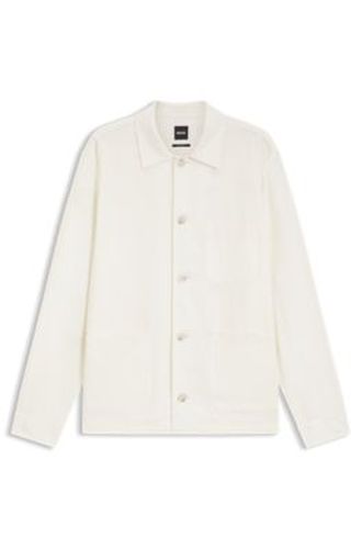 Surchemise Relaxed en twill uni - Boss - Modalova