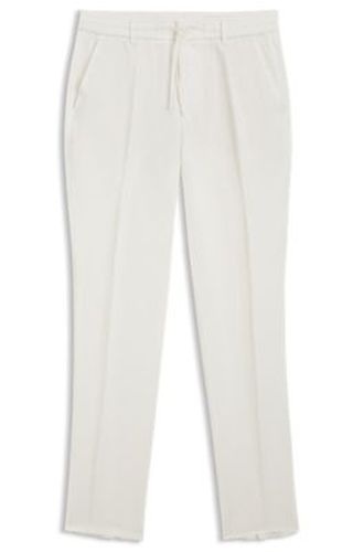 Pantalon coupe fuselée avec taille à cordon de serrage - Boss - Modalova
