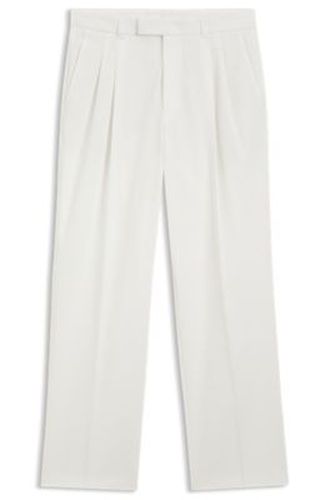 Pantalon Relaxed en coton stretch - Boss - Modalova