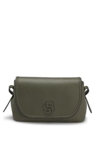 Sac à bandoulière en similicuir grainé avec monogramme Double B - Boss - Modalova