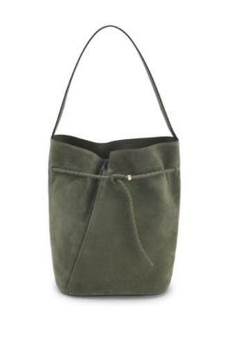Sac seau REVERS en daim avec ceinture tressée - Boss - Modalova