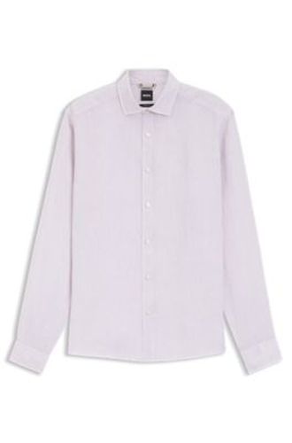Chemise Regular en lin lavé - Boss - Modalova