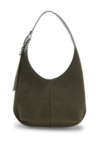 Sac hobo en suédine avec garnitures métalliques - Boss - Modalova