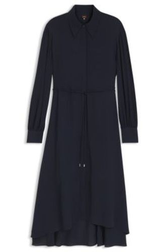 Robe-chemise en crêpe de Chine - Boss - Modalova