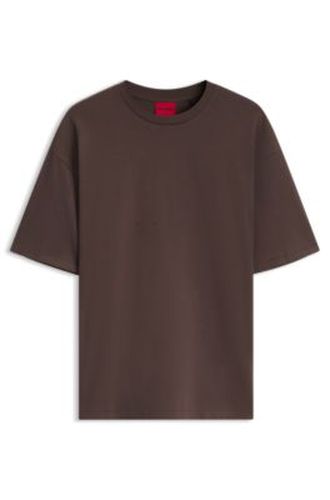 T-shirt Oversize en coton à logo mixte - HUGO - Modalova