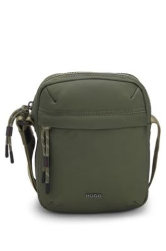 Sac reporter en twill avec inscription logo métallique - HUGO - Modalova