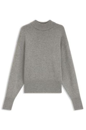 Pull Relaxed en maille avec col montant - HUGO - Modalova