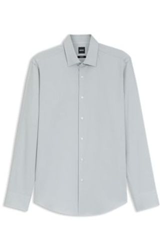 Chemise Regular en coton stretch ratière facile à repasser - Boss - Modalova
