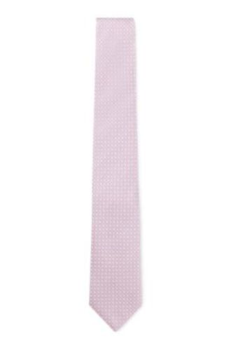 Cravate en soie mélangée à motif jacquard tissé - Boss - Modalova