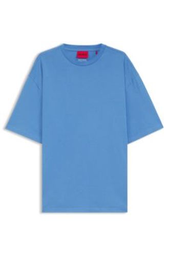 T-shirt Oversize en coton à imprimé logo répété - HUGO - Modalova