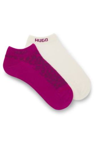 Lot de deux paires de chaussettes longueur cheville en coton mélangé - HUGO - Modalova