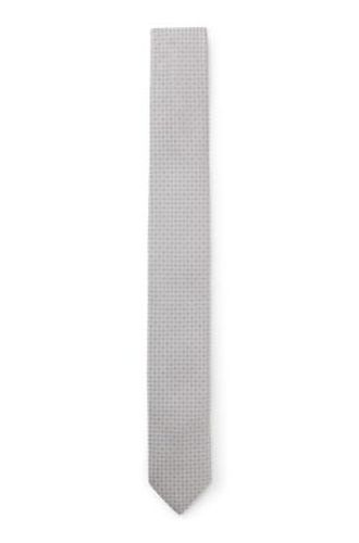 Cravate en soie mélangée à motif jacquard - Boss - Modalova
