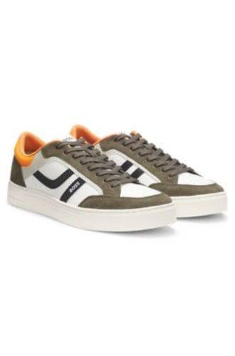 Baskets color block en similicuir - Boss - Modalova