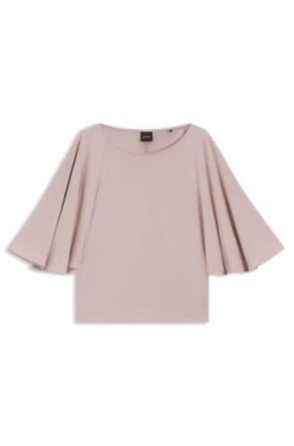 T-shirt Loose en cupro à manches raglan - Boss - Modalova