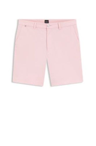 Short Modern en twill de coton stretch surteint - Boss - Modalova