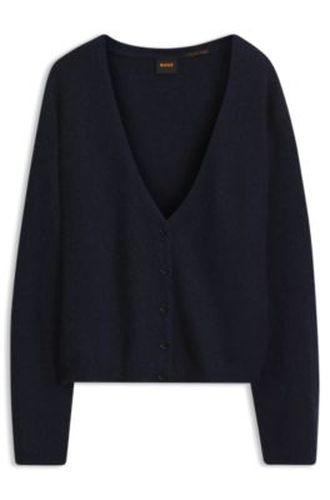 Cardigan Relaxed confectionné en mélange d'alpaga - Boss - Modalova
