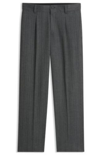 Pantalon Modern en tissu à chevrons - HUGO - Modalova
