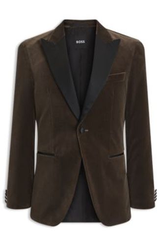 Veste de smoking Slim en velours de coton - Boss - Modalova