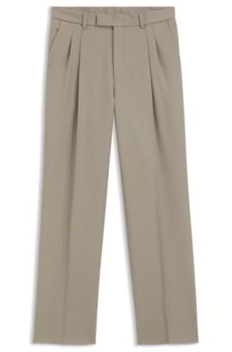Pantalon Relaxed en laine vierge - Boss - Modalova