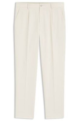 Pantalon fuselé en tissu italien à micro motif - Boss - Modalova