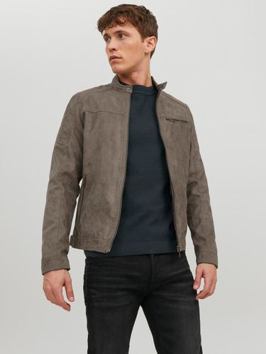 Veste De Motard En Simili-cuir - Jack & Jones - Modalova