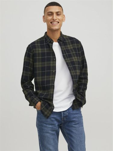 Carreaux Col Boutonné Chemise - Jack & Jones - Modalova