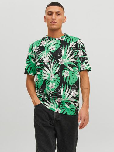 T-shirt Tropical Col Rond - Jack & Jones - Modalova