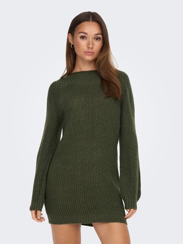 Col Bateau En Maille Robe - ONLY - Modalova