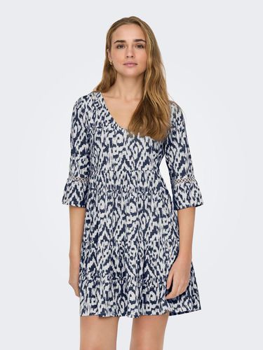 Robe Courte Loose Fit Col En V - ONLY - Modalova