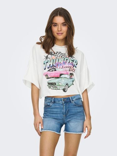 T-shirts Cropped Fit Col Rond - ONLY - Modalova