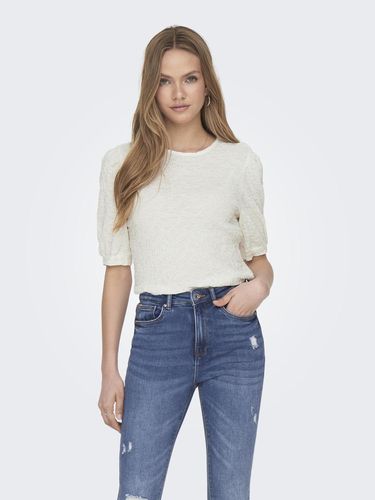 Tops Regular Fit Col Rond Manches Bouffantes - ONLY - Modalova