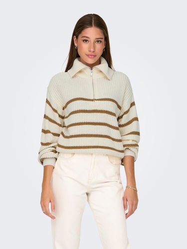 Pull-overs Knit Fit Col Fendu Manches Volumineuses - ONLY - Modalova