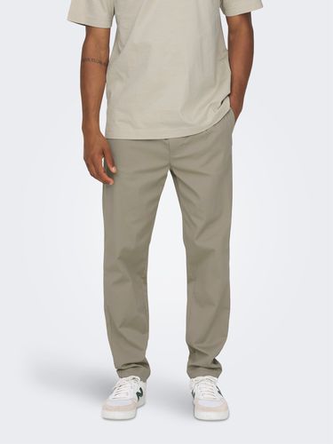 Pantalons Tapered Fit Taille Moyenne - ONLY & SONS - Modalova