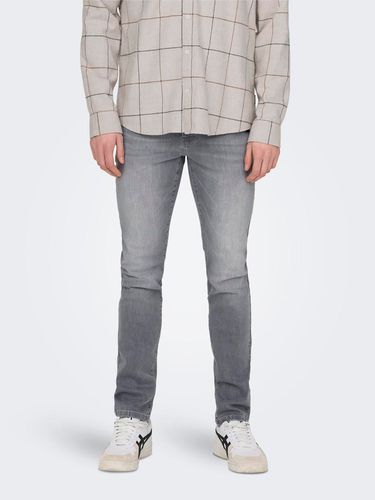 Jeans Slim Fit Taille Basse - ONLY & SONS - Modalova