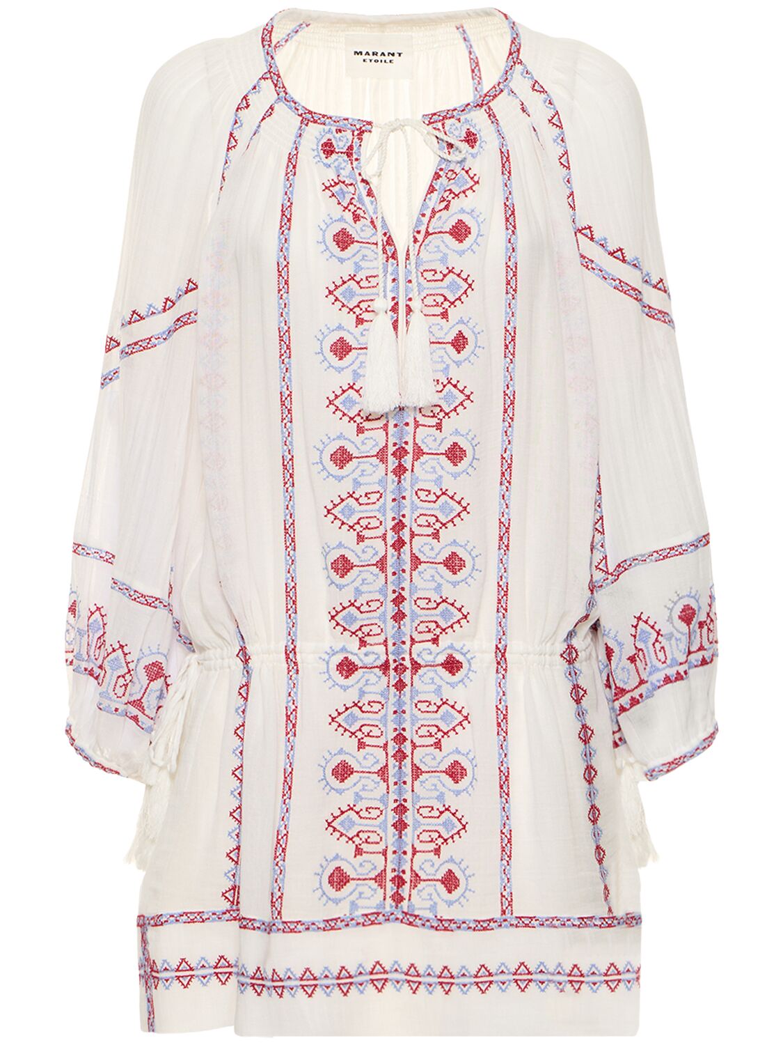 Robe Courte En Coton Imprimé Parsley - MARANT ETOILE - Modalova