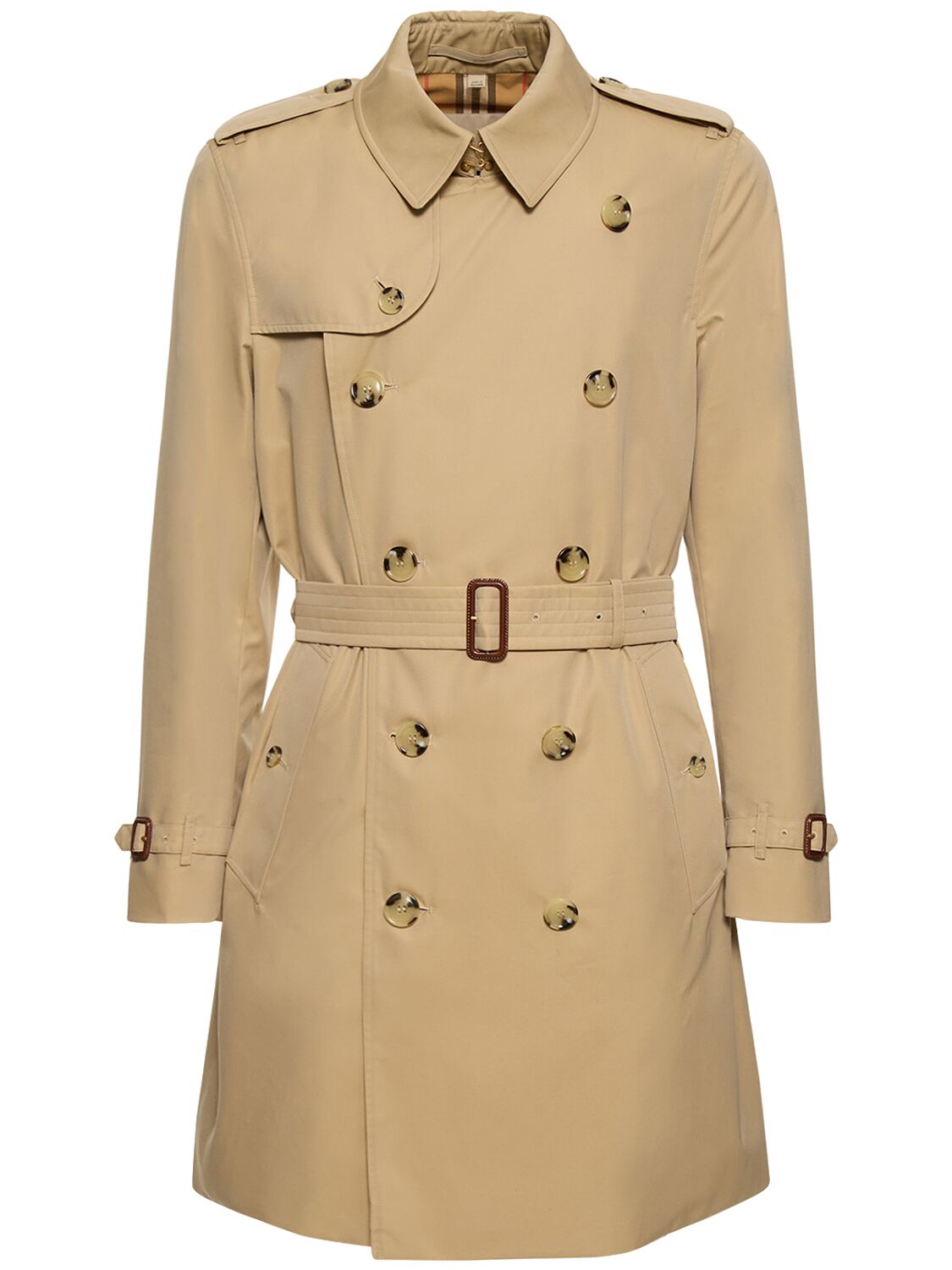 Trench-coat En Coton Kensington - BURBERRY - Modalova