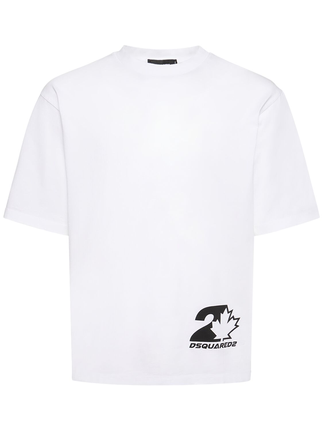 T-shirt Loose En Jersey De Coton Imprimé - DSQUARED2 - Modalova