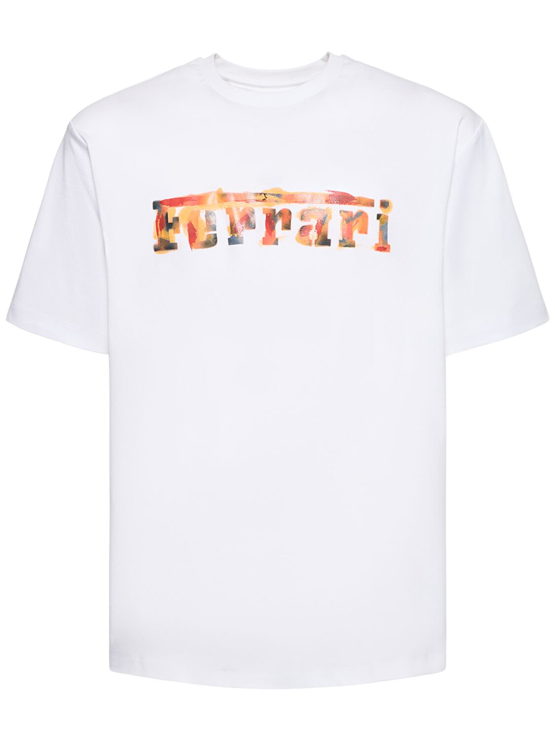 T-shirt Oversize En Jersey De Coton À Logo - FERRARI - Modalova