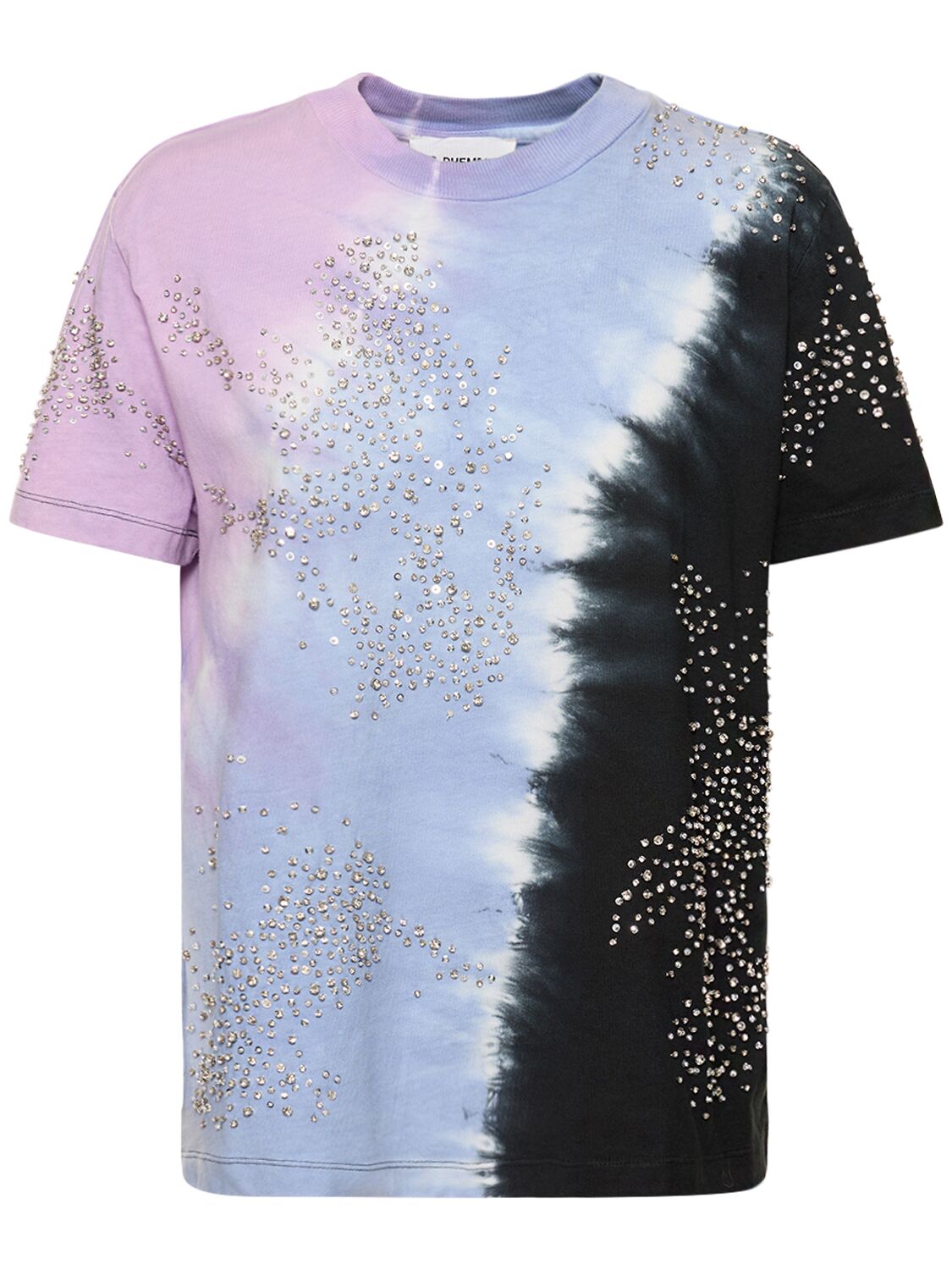 T-shirt En Jersey De Coton Tie & Dye À Cristaux - DES PHEMMES - Modalova