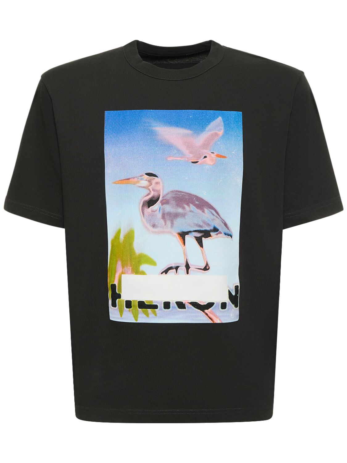 T-shirt En Jersey De Coton Censored Heron - HERON PRESTON - Modalova