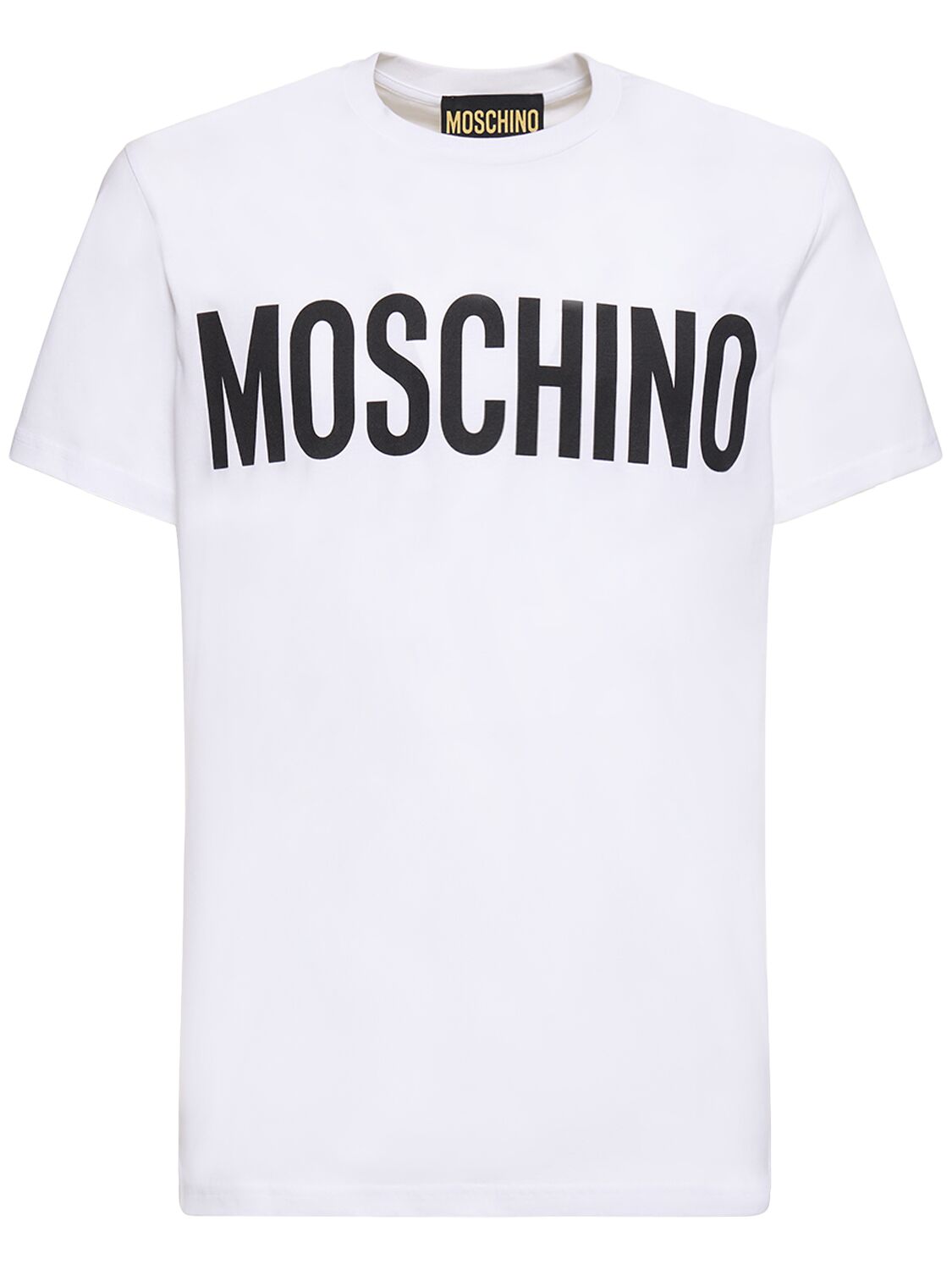 T-shirt En Coton Imprimé Logo - MOSCHINO - Modalova