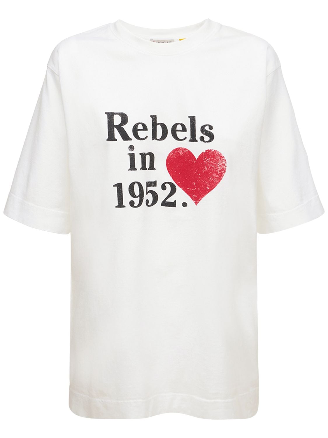 T-shirt En Jersey De Coton Imprimé Rebels - MONCLER GENIUS - Modalova