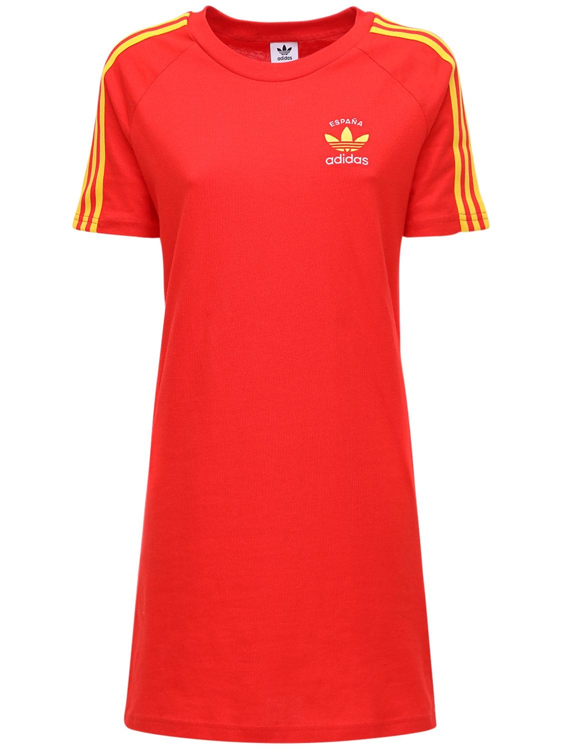 Robe T-shirt En Coton "3-s Spain" - ADIDAS ORIGINALS - Modalova