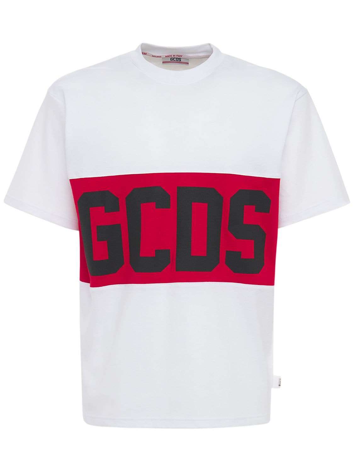 T-shirt En Jersey De Coton À Logo - GCDS - Modalova