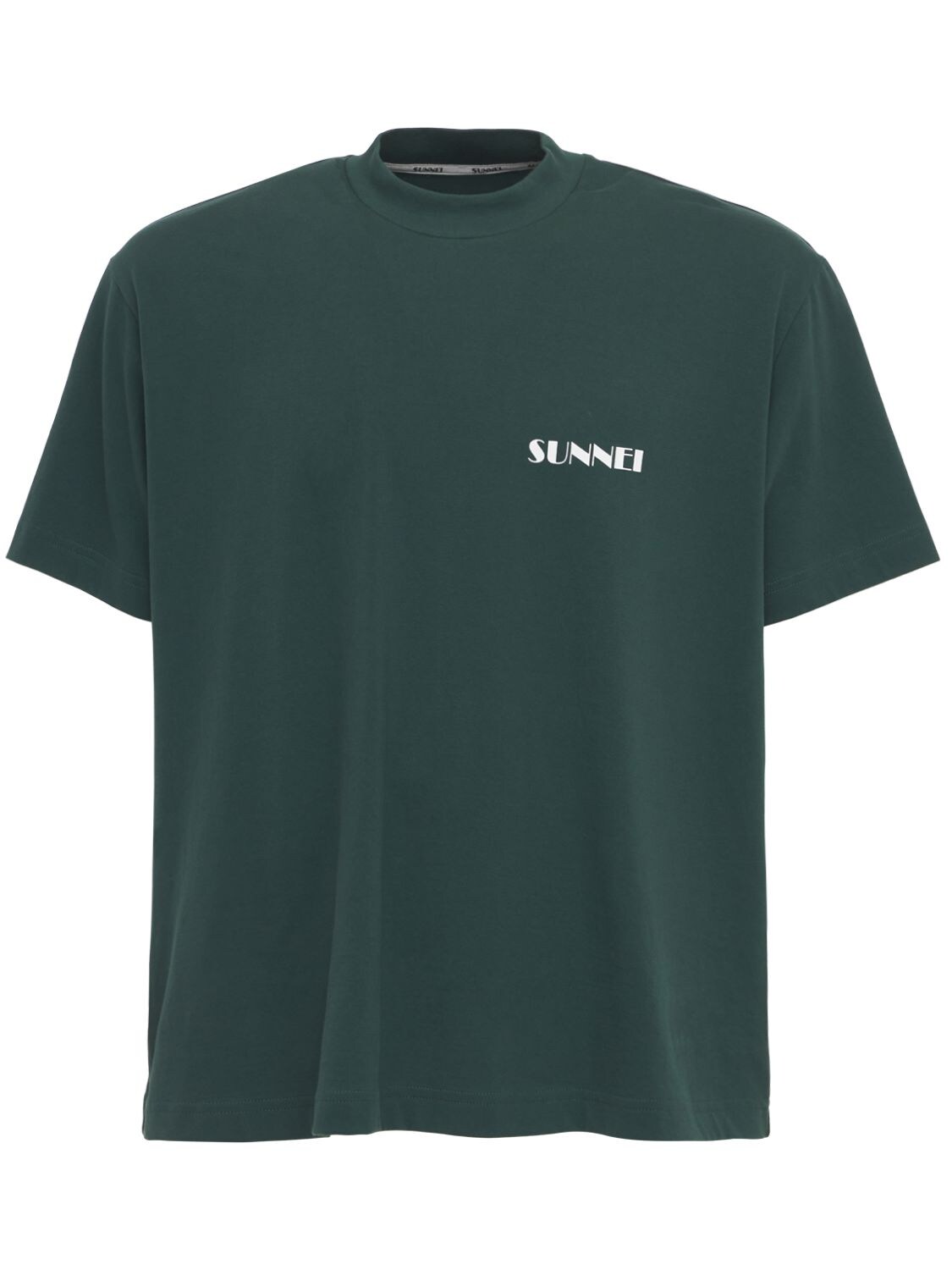 T-shirt En Coton Imprimé Logo À Col Rond - SUNNEI - Modalova