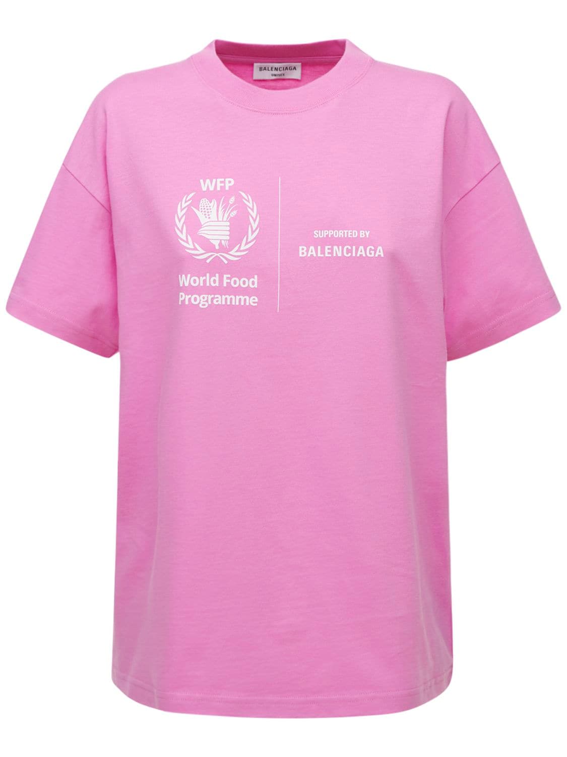 T-shirt En Coton À Logo Wfp - BALENCIAGA - Modalova