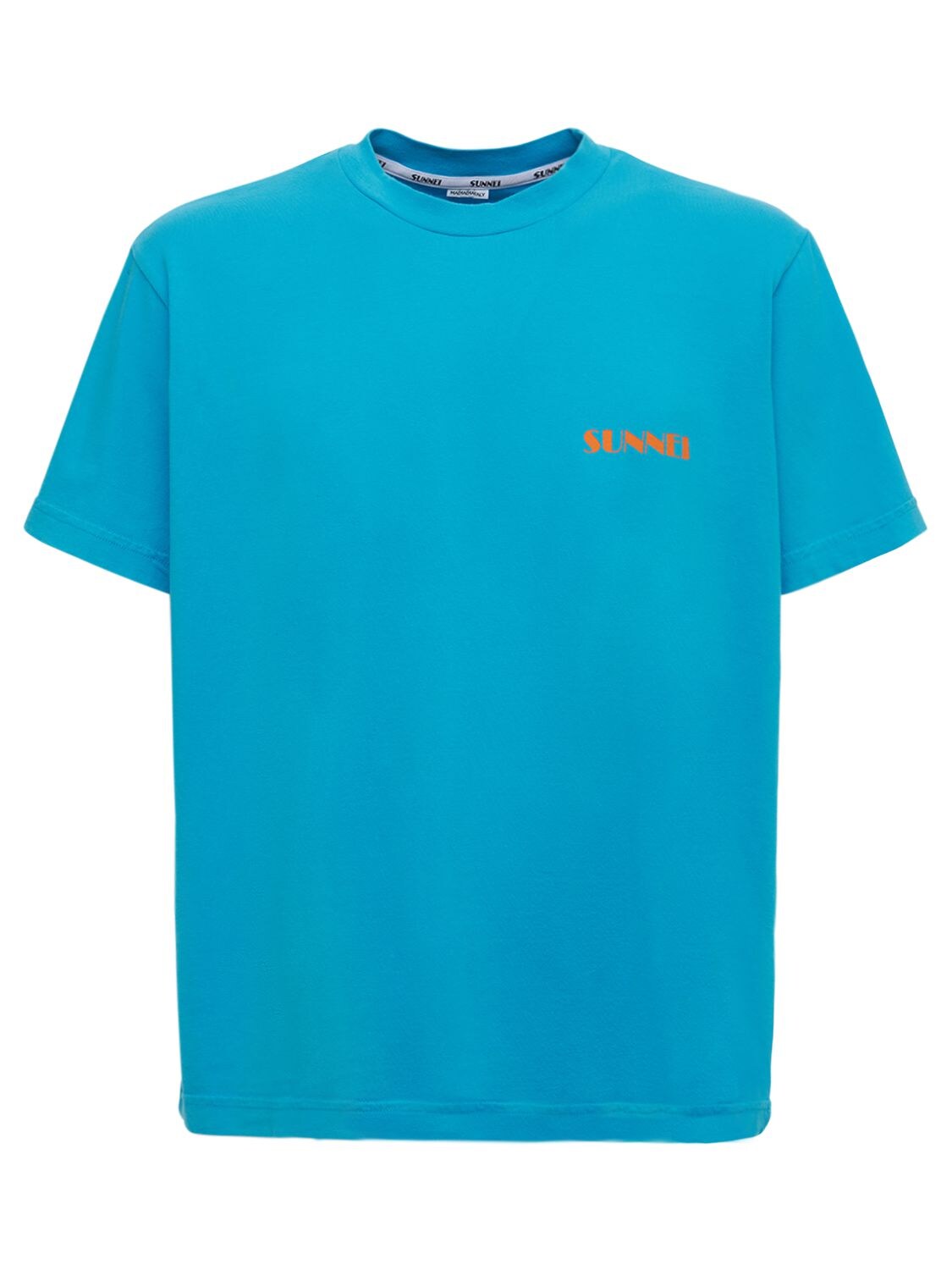 T-shirt En Jersey De Coton Imprimé Logo Mini - SUNNEI - Modalova