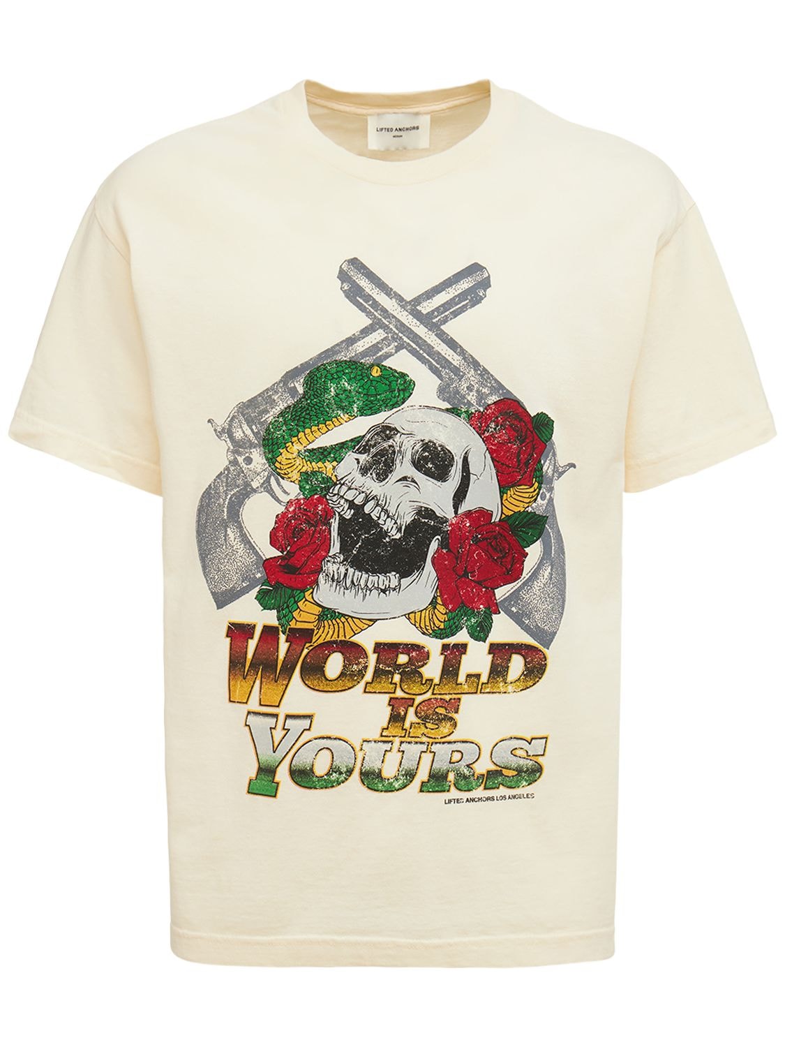 T-shirt En Coton Imprimé World Is Yours - LIFTED ANCHORS - Modalova
